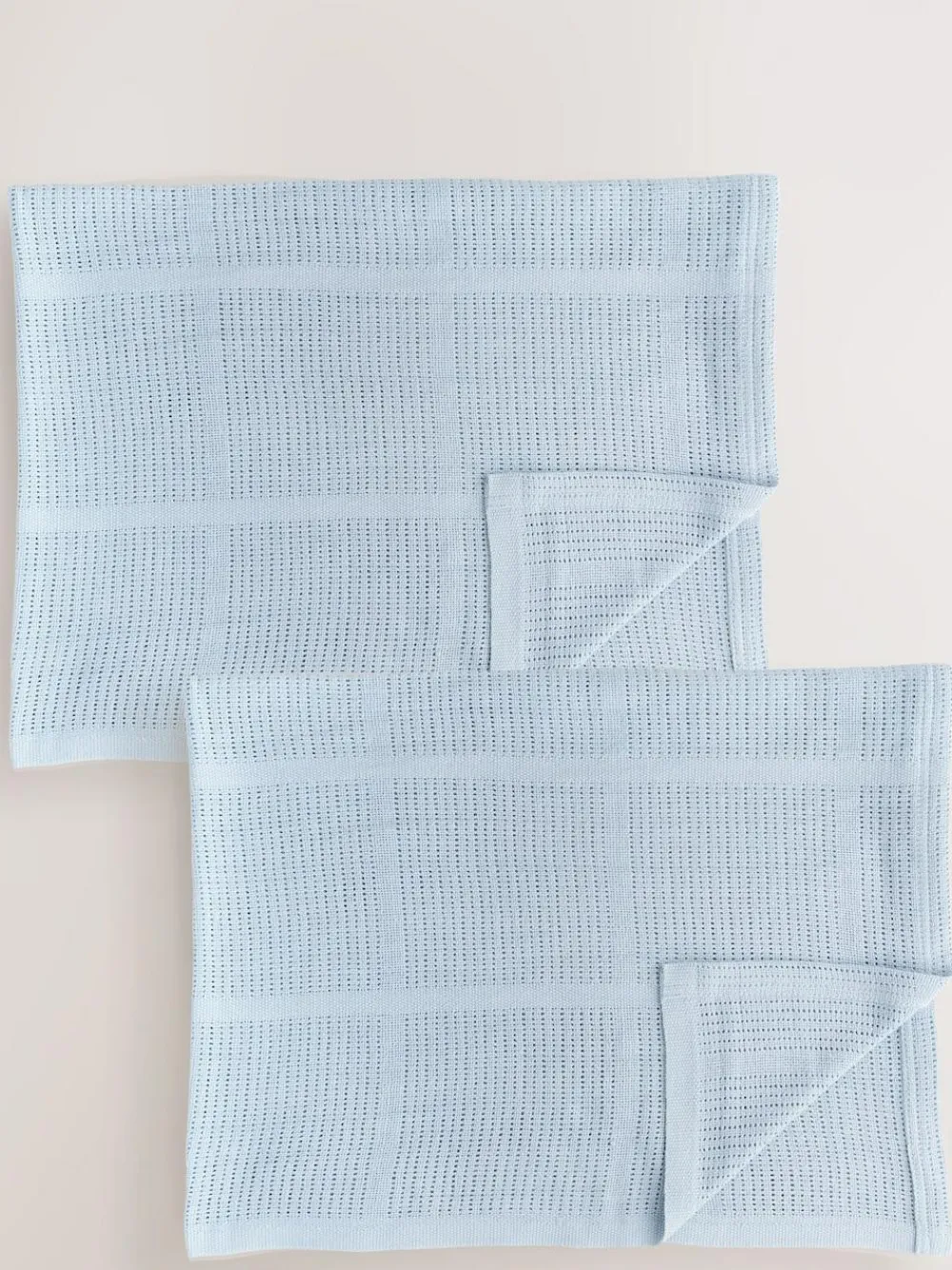 Next 2 Pack 100% Cotton Baby Cellular Blanket^ Cushions & Throws|Nursery Bedding