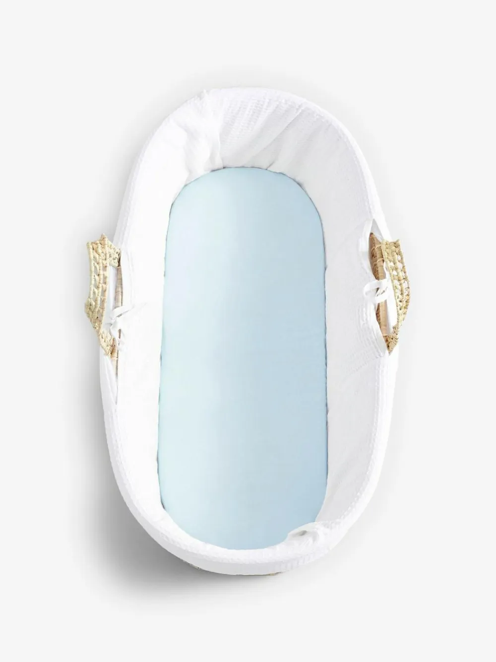 Online Next 2 Pack Blue 100% Cotton Jersey Baby Fitted Sheets