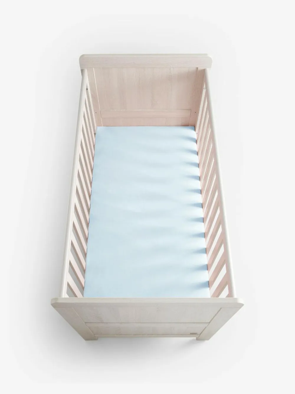 Online Next 2 Pack Blue 100% Cotton Jersey Baby Fitted Sheets