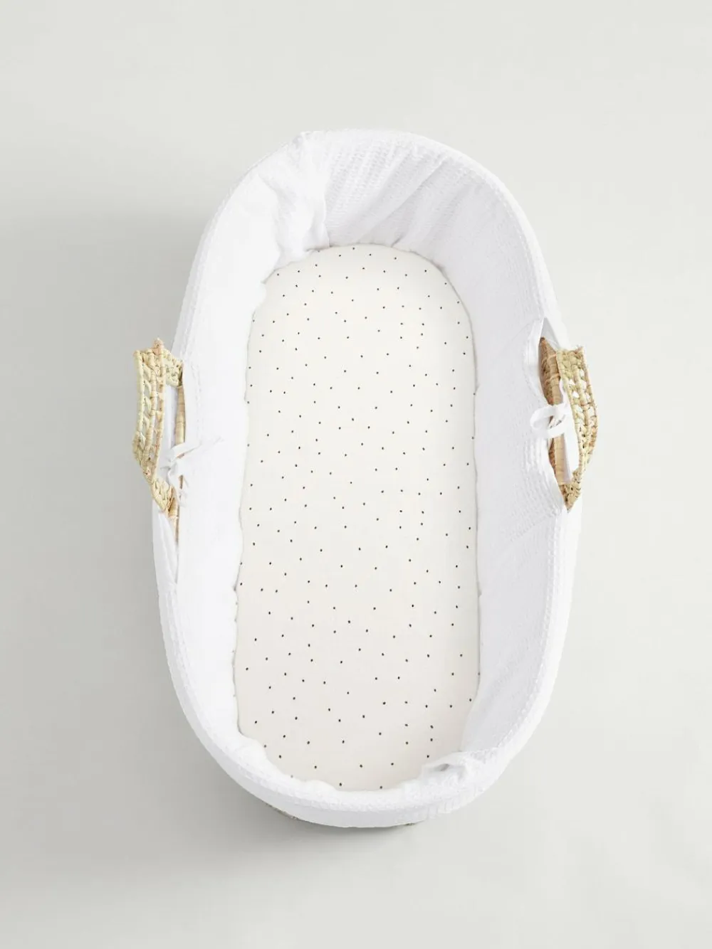 Next 2 Pack White/Grey Speckle 100% Cotton Jersey Baby Fitted Sheets^ Nursery Bedding|Bedsheets & Pillow Cases