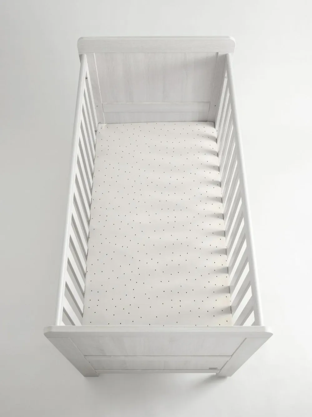 Next 2 Pack White/Grey Speckle 100% Cotton Jersey Baby Fitted Sheets^ Nursery Bedding|Bedsheets & Pillow Cases
