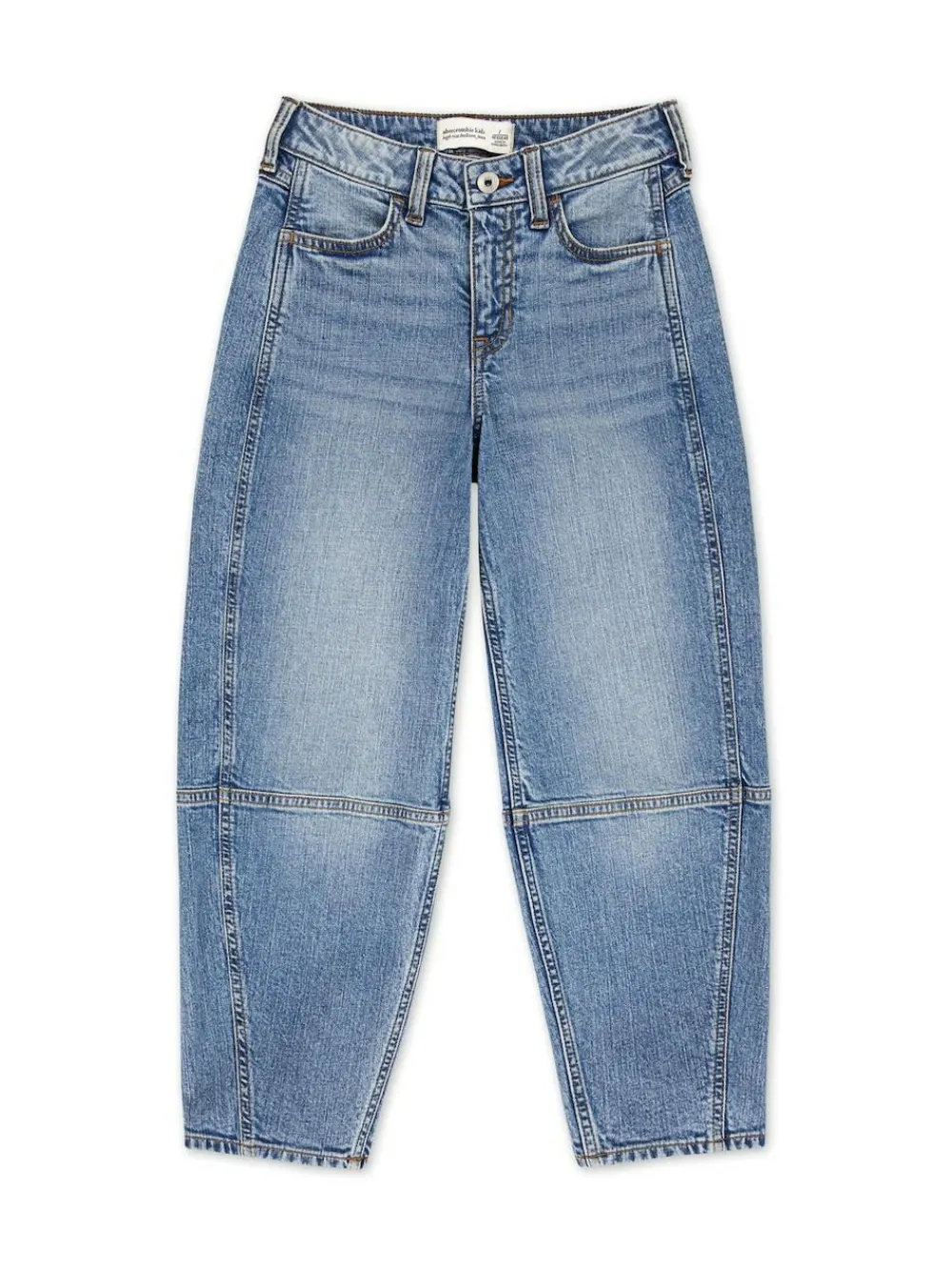 Online Abercrombie & Fitch Blue High Rise Barrell Jeans