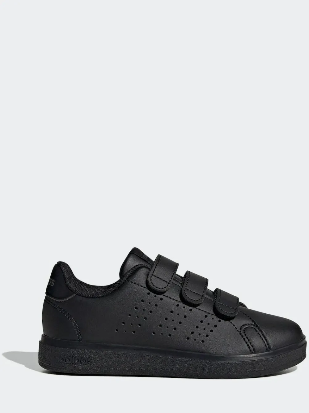 New adidas Advantage Base 2.0 Hook and Loop Kids Trainers Black