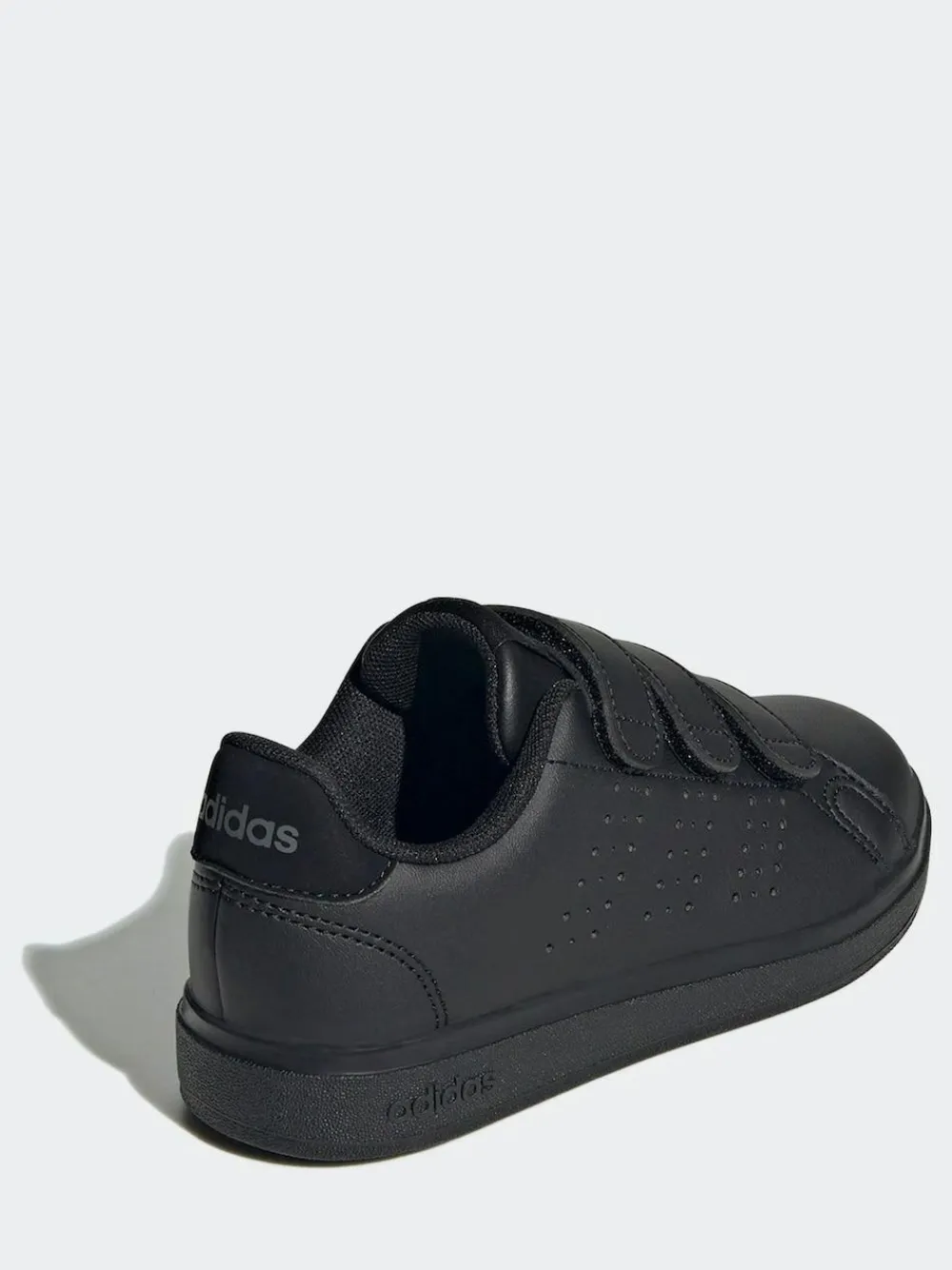 New adidas Advantage Base 2.0 Hook and Loop Kids Trainers Black