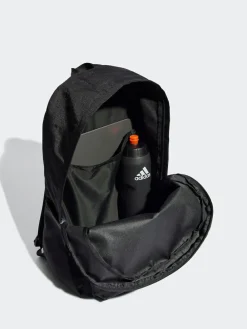 adidas Black Chrome Classic 3 Bar Logo Backpack^Women Bags|Bags