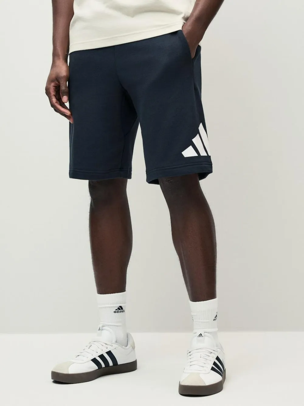 Best adidas Essentials Big Logo French Terry Shorts Black