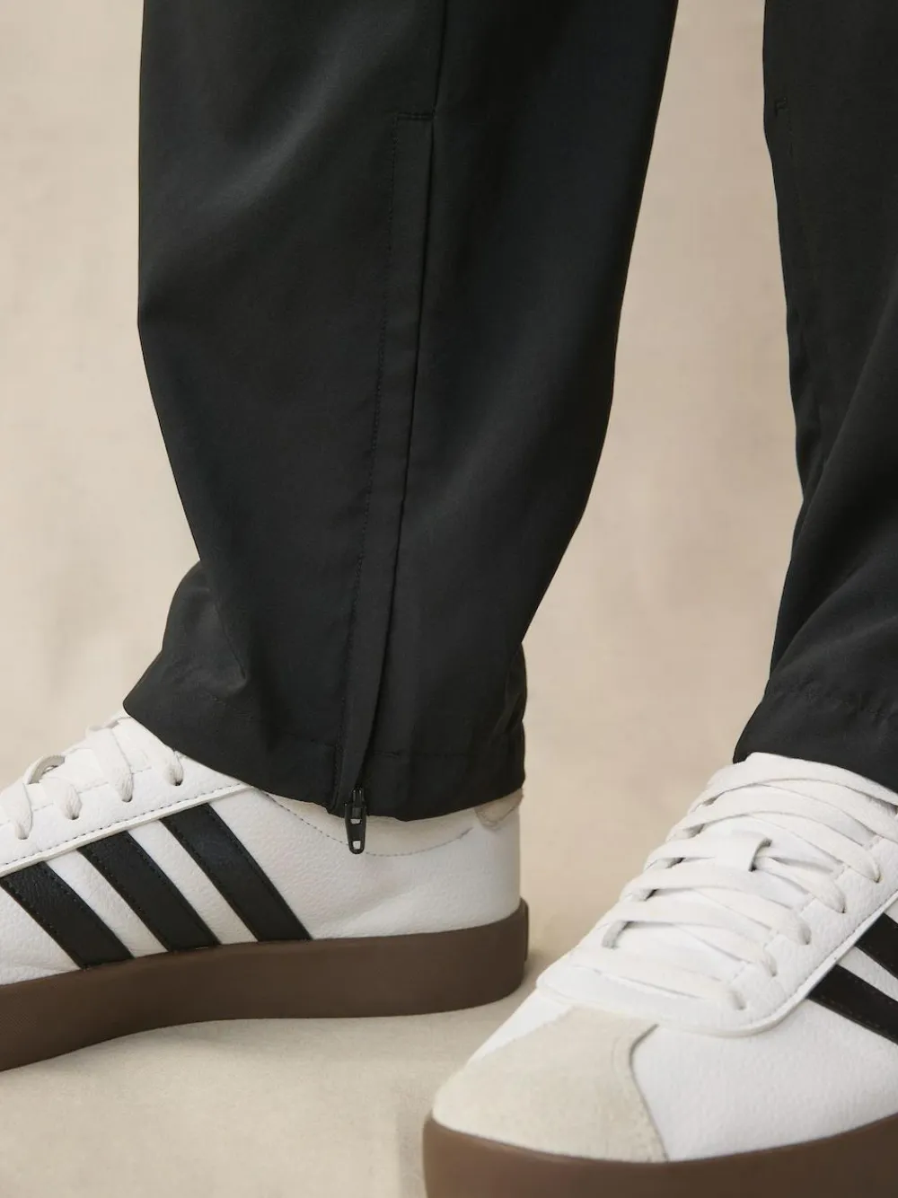 Discount adidas Essentials 3-Stripes Stanford Open Hem Joggers Black
