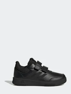 adidas Black Hook and Loop Tensaur Kids Trainers^BOY Sneakers|Sneakers