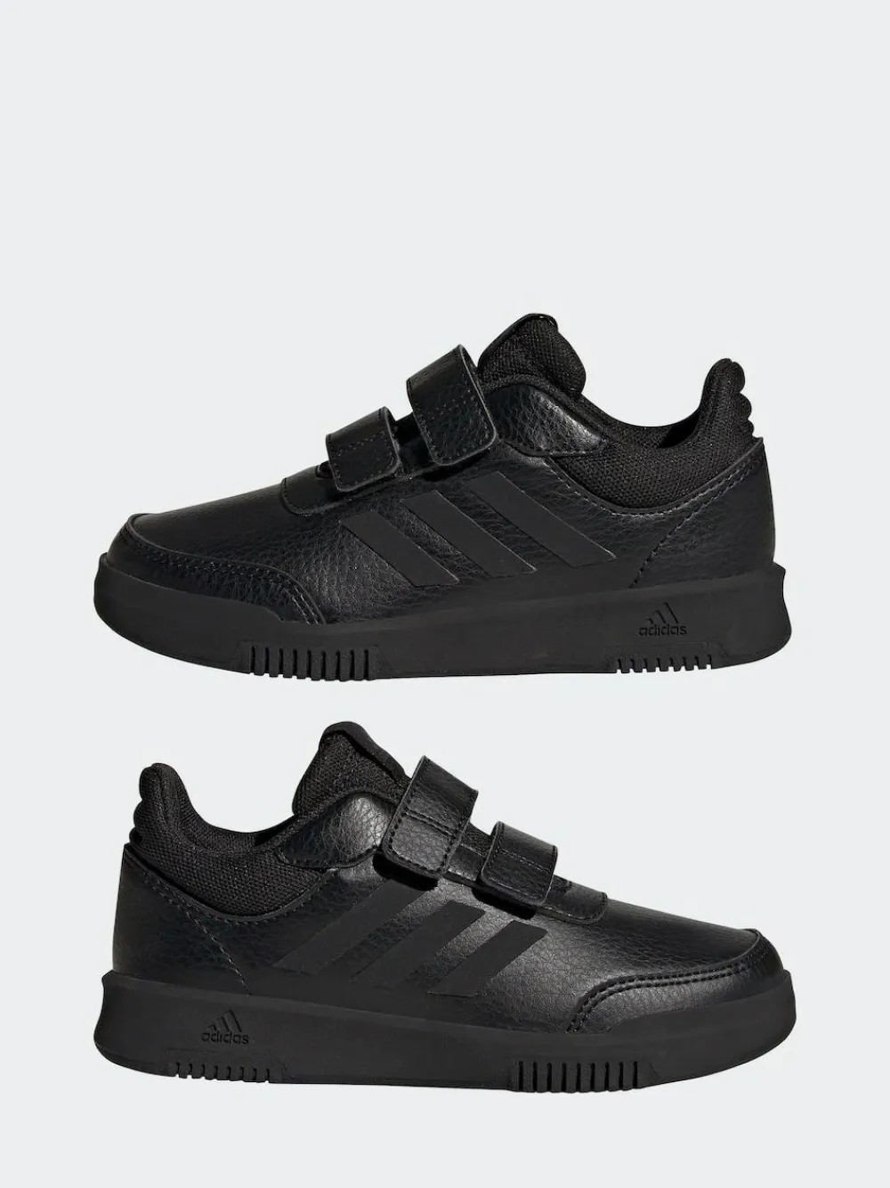 adidas Black Hook and Loop Tensaur Kids Trainers^BOY Sneakers|Sneakers