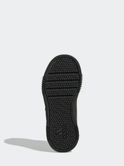 adidas Black Hook and Loop Tensaur Kids Trainers^BOY Sneakers|Sneakers