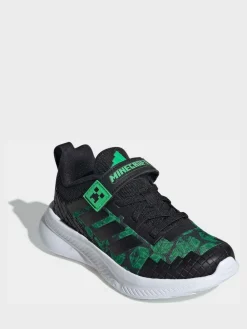 Discount adidas Minecraft Forarun 4.0 Kids Trainers Black