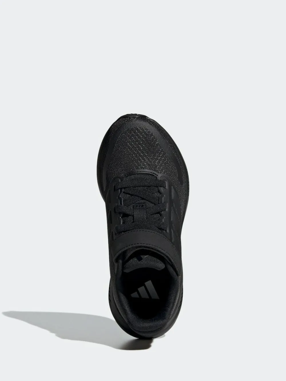 adidas Black Runfalcon 5 Elastic Lace Running Kids Trainers