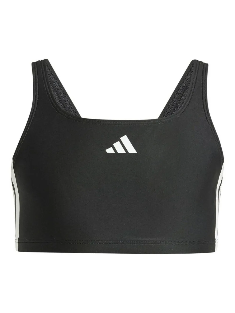 Outlet adidas 3-Stripes V-Back Kids Bikini Black
