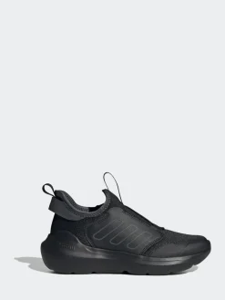 adidas Black Tensaur Comfort Slip On Junior Trainers^BOY Boots|Sneakers
