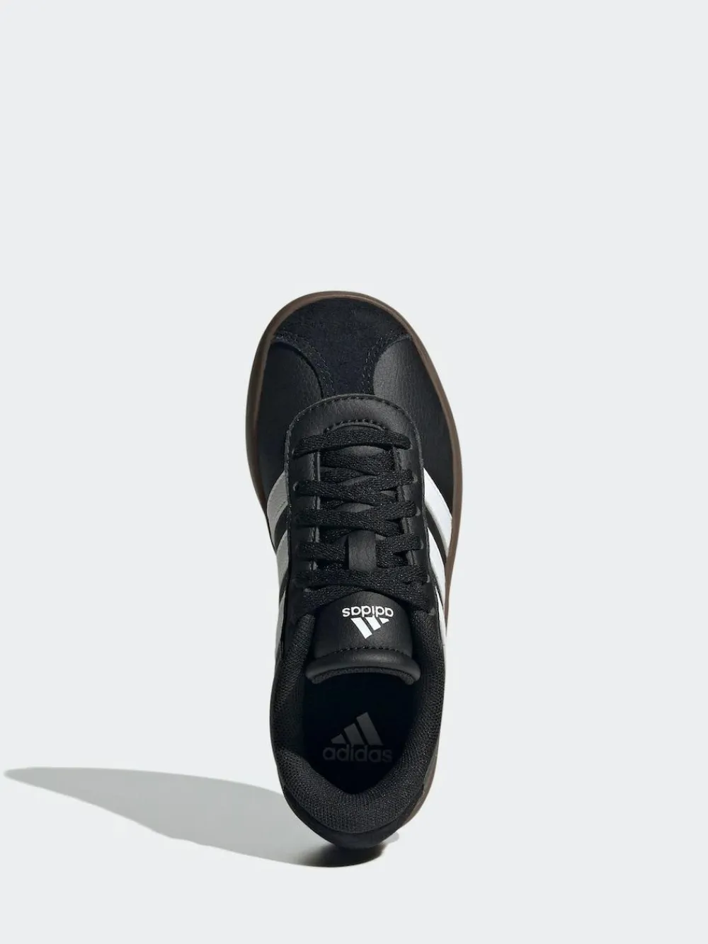Clearance adidas VL Court 3.0 Kids Trainers Black/Tan