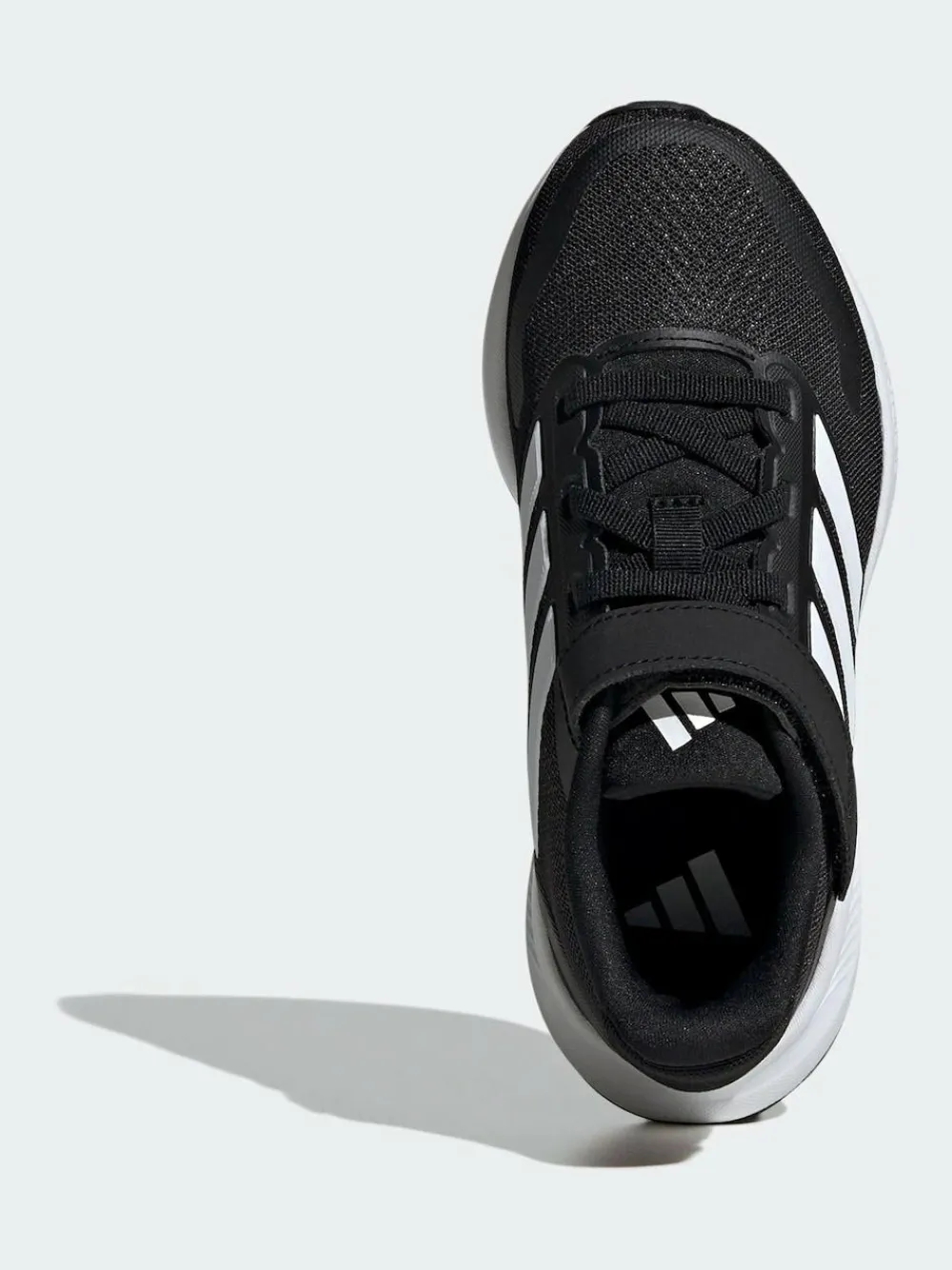 adidas Black/White Runfalcon 5 Elastic Lace Running Kids Trainers^BOY Sneakers|Sneakers
