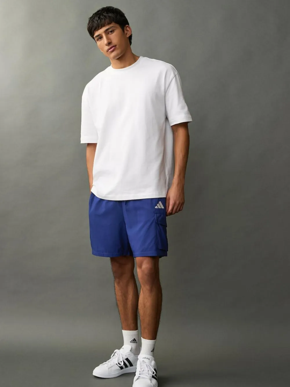 Best adidas Small Essentials Logo Cargo Chelsea Shorts Blue