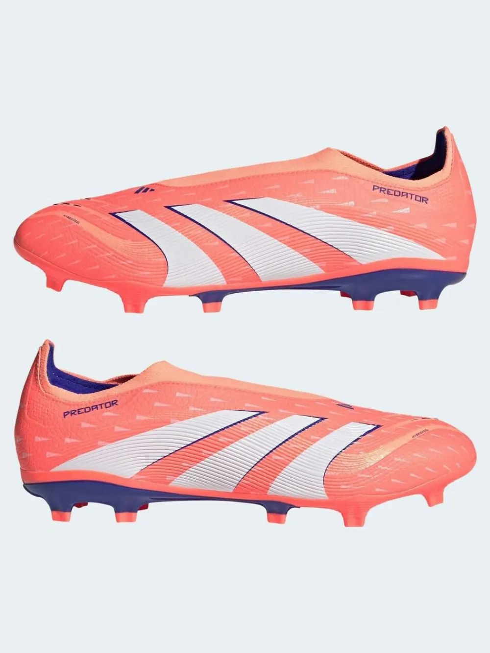 adidas Coral/White Adult Predator League Laceless Firm/Multi Ground Boots^ Soccer Cleats