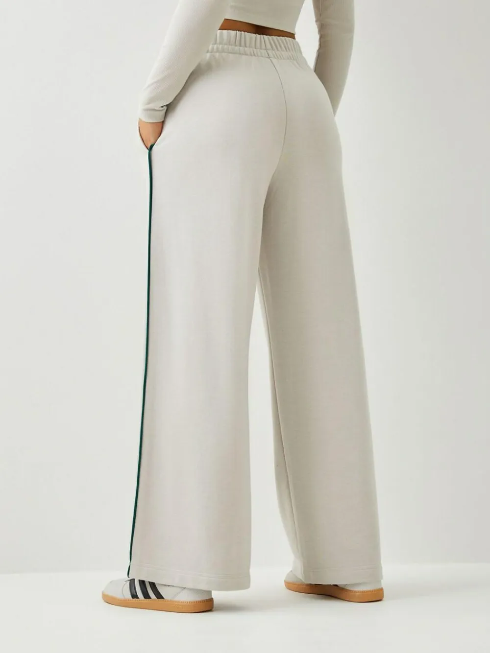 Online adidas Colourpop Wide Leg Trousers Grey/Green