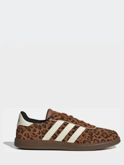 adidas Leopard Print/White Breaknet Sleek Trainers^Women Sneakers