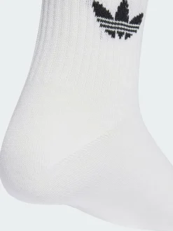 Online adidas originals Dark Blue/White Crew 3-Stripes Crew Socks 3 Pairs