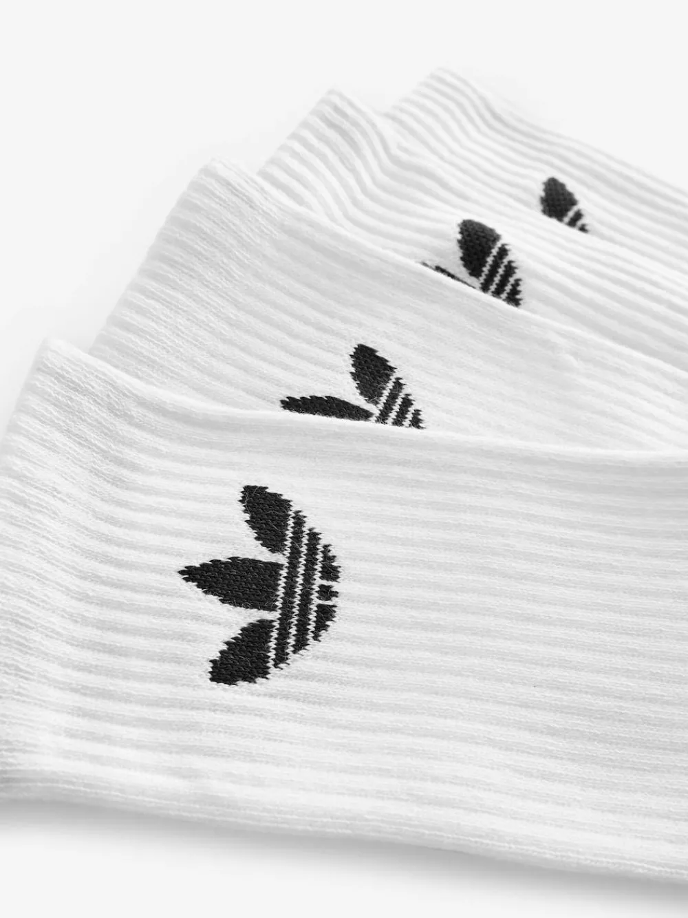adidas Originals White Trefoil Crew Socks 6 Pack^Women Socks & Tights