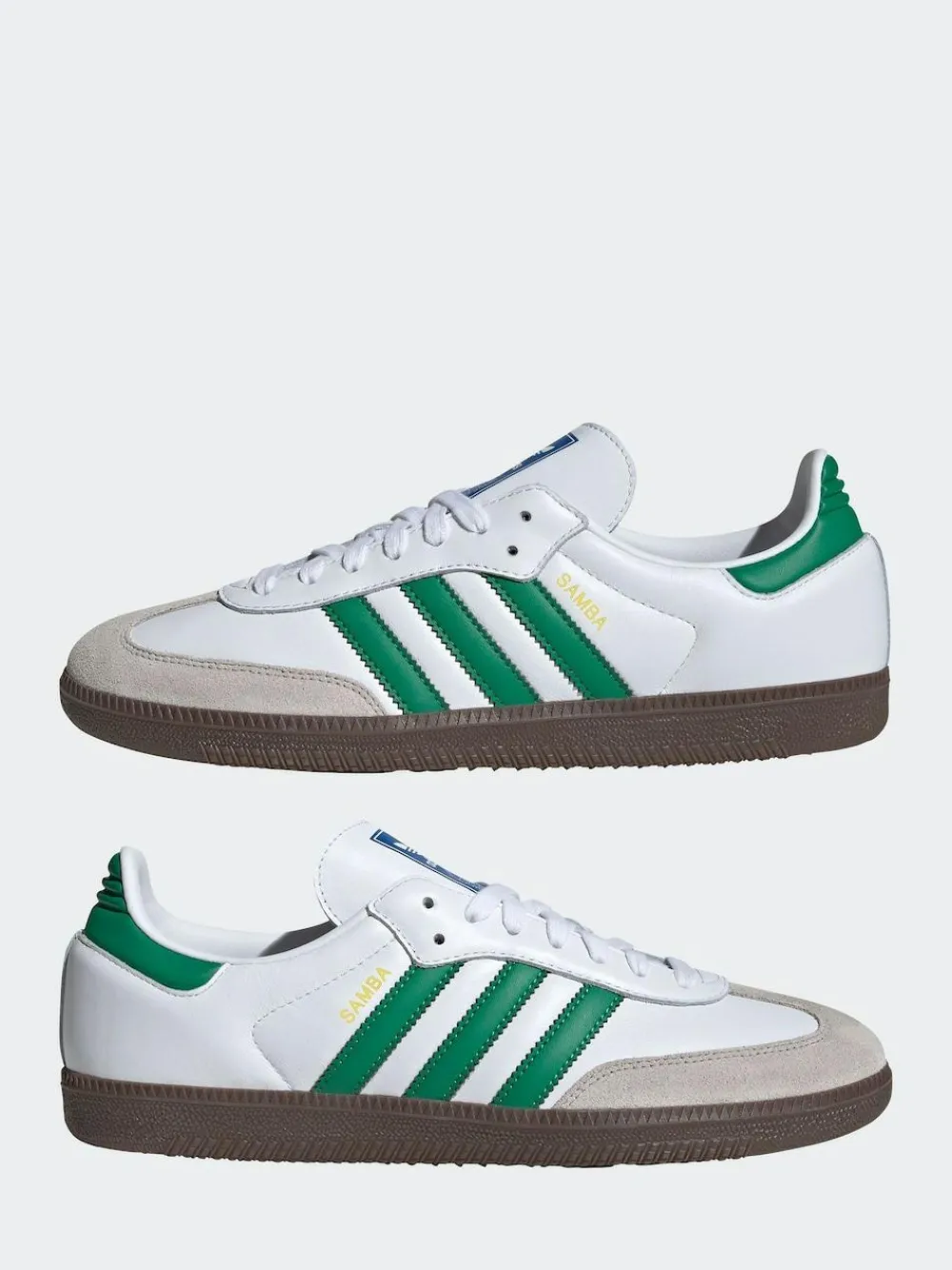 adidas originals Samba Trainers White/Green
