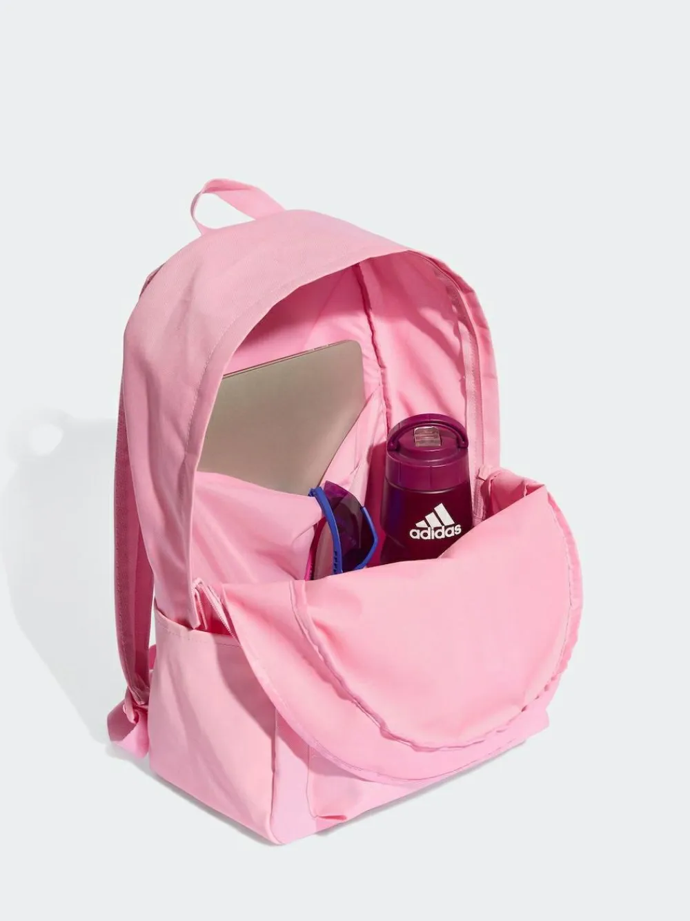 adidas Pink Classic 3 Bar Logo Backpack^ Bags