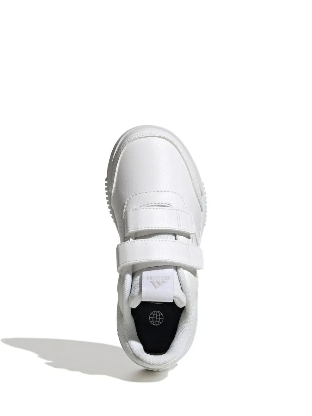 adidas White Hook and Loop Tensaur Kids Trainers^BOY Sneakers|Sneakers