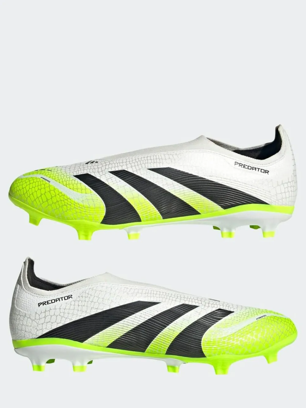 Clearance adidas White/Lemon Adult Predator League Laceless Firm/Multi Ground Boots