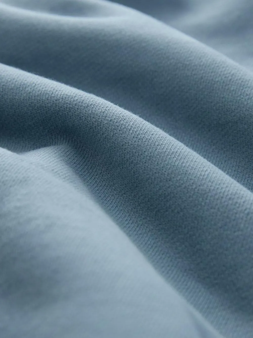 Clearance Next Heavyweight Washed Quarter Zip Sweatshirt Airforce Blue