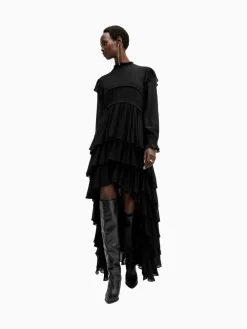All Saints AllSaints Cavarly Ls Maxi Dress^Women Maxi Dresses
