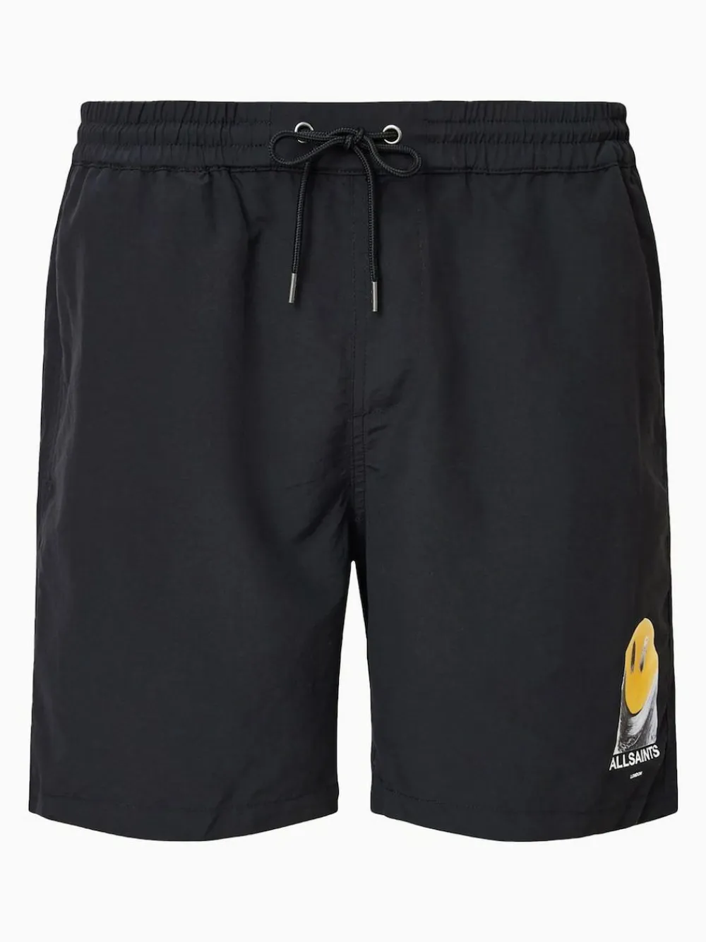 Clearance All Saints AllSaints Black Party Wave Swim Shorts