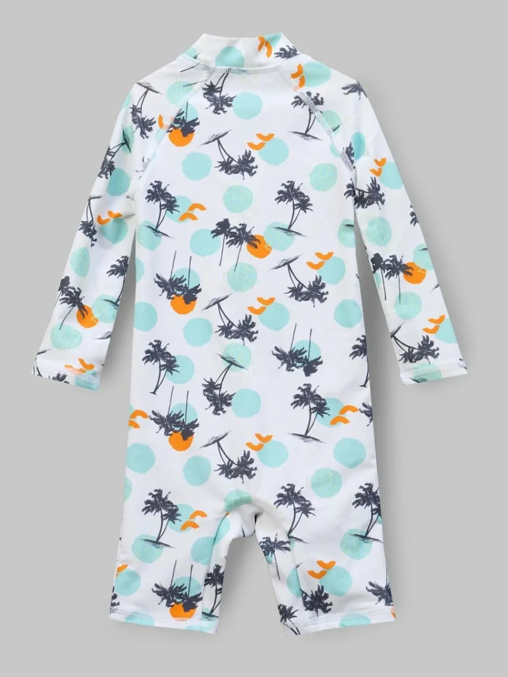 Outlet Angel & Rocket Blue Brody Blue Sunsafe Print Toddler Swimsuit