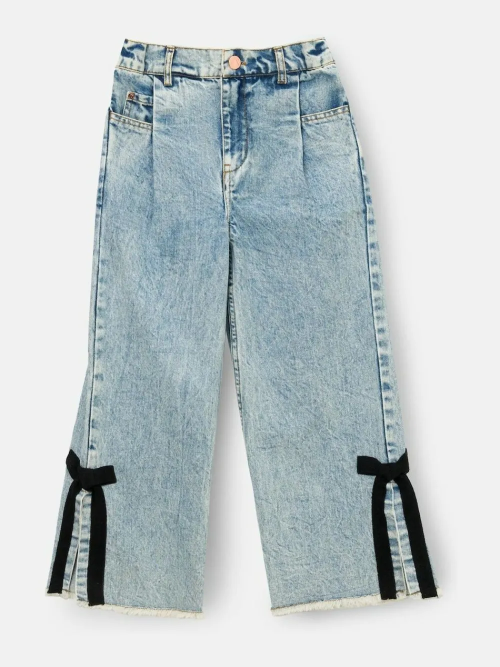 Outlet Angel & Rocket Blue Lena Bow Detail Straight Leg Jeans