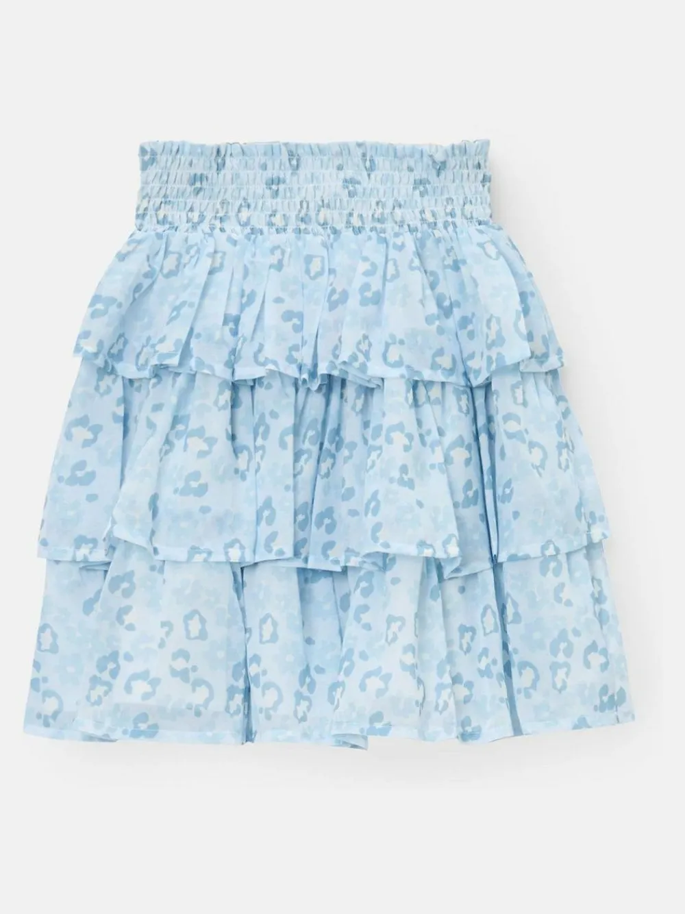 Angel & Rocket Blue Polly Leopard Print Ra Ra Skirt