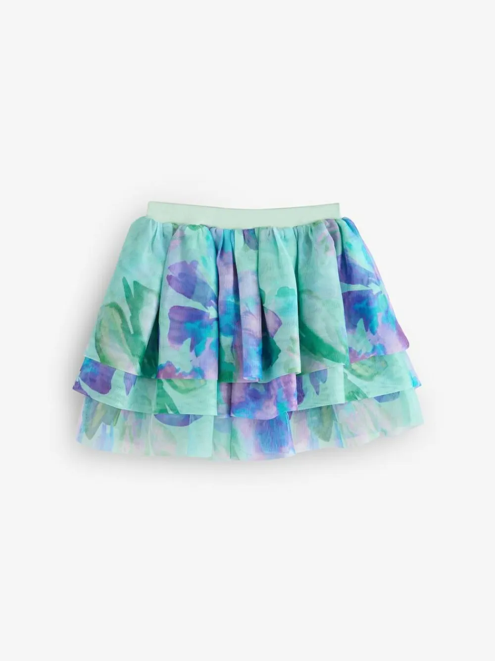 Best Angel & Rocket Green Lois Mint Floral Tutu And Frill Sleeve Bodysuit Set
