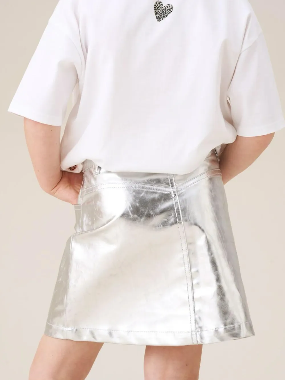 Best Angel & Rocket Silver Mallory Mini Skirt