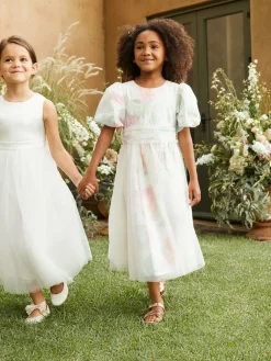 Hot Angel & Rocket White Charlotte Ballerina Bow Dress