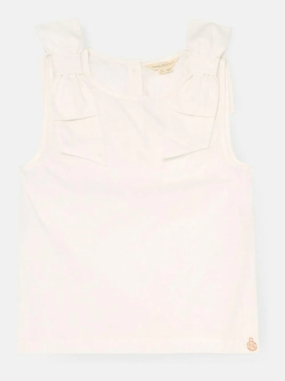 Angel & Rocket White Laurel Bow Detail Vest^ Vests