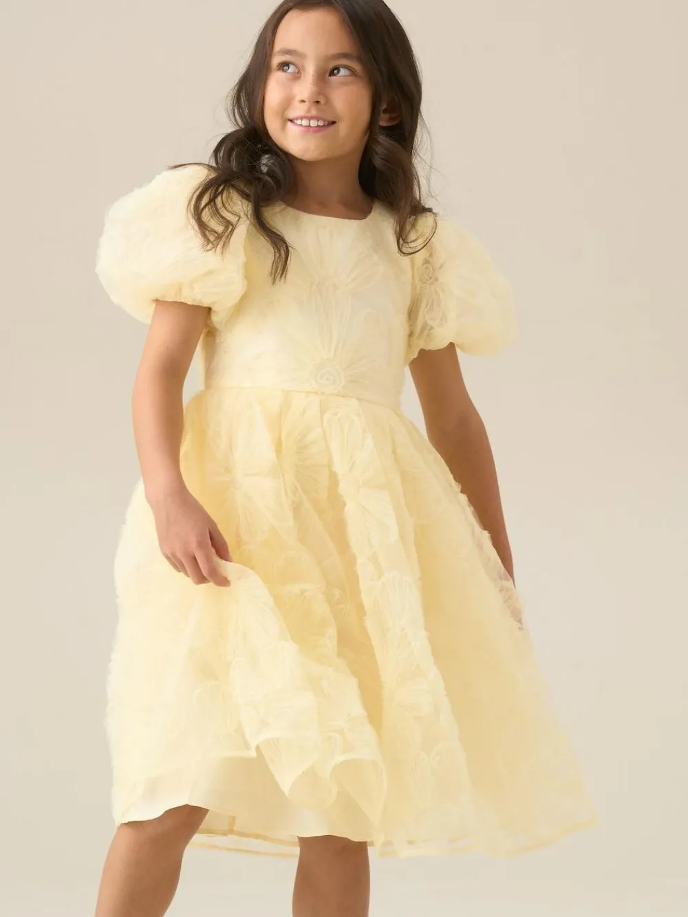 Angel & Rocket Francine Embellished Puff Sleeve Dress^ Occasionwear