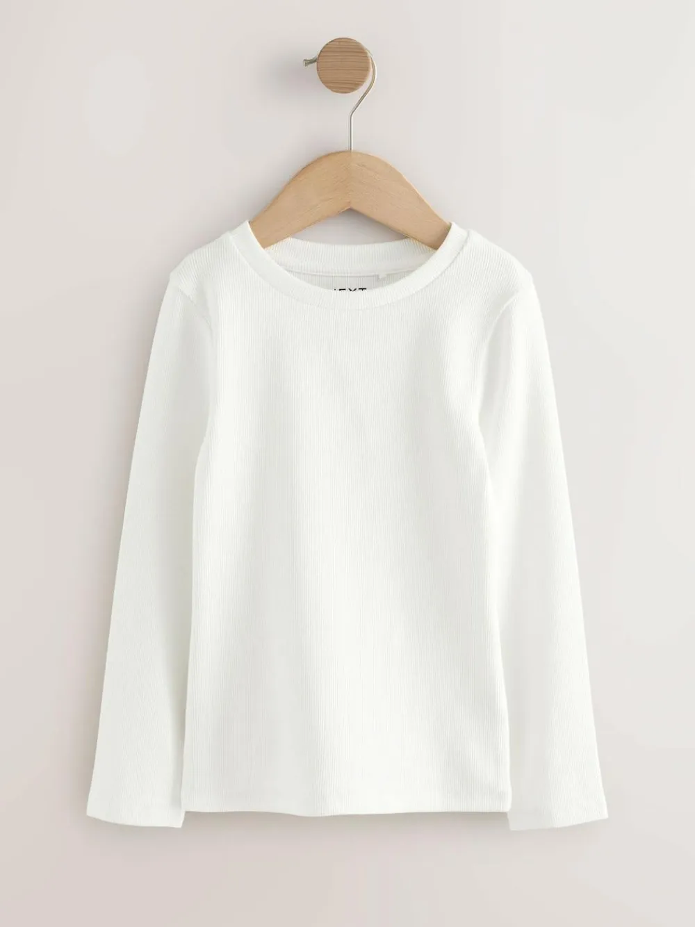 Clearance Next Animal Long Sleeve Ribbed T-Shirts 4 Pack (3-16yrs)