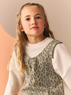 Next Slouchy Dungarees (3-16yrs) Animal