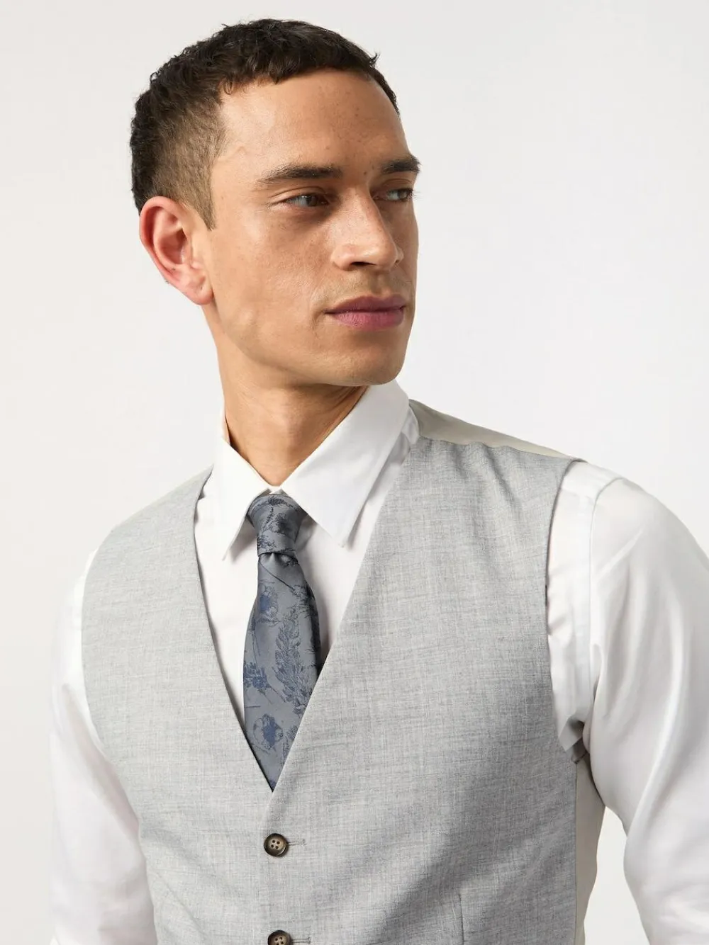 Antique Rogue Grey Montrose Pale Waistcoat^ Vests