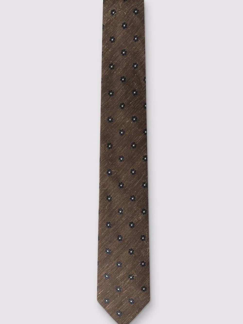 Antique Rogue Red Linen Blend Daisy Geo Tie^ Ties & Pocket Squares