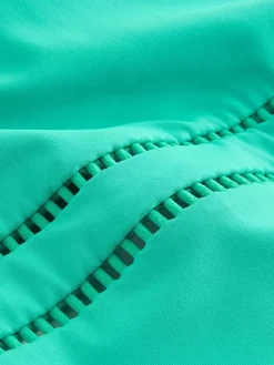 Discount Next High Neck Tummy Control Shaping Swimsuit Aqua Green