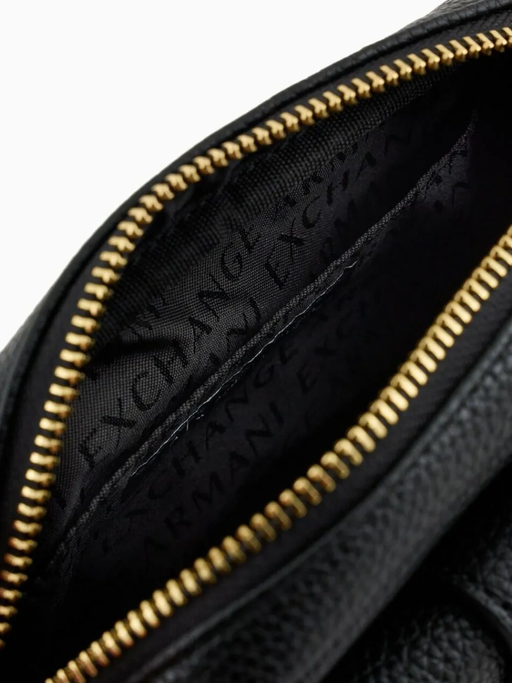 Clearance Armani Exchange Logo Messenger Black Bag
