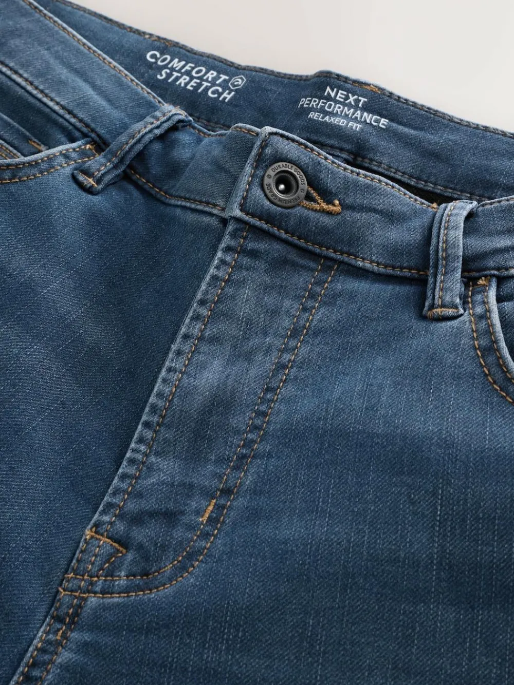 Next Ash Blue Relaxed Fit Comfort Stretch Jeans^ Jeans|Jeans
