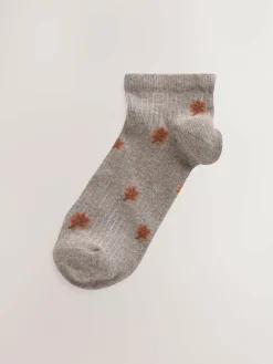 Next Autumn Animals Ditsy Trainers Socks 4 Pack