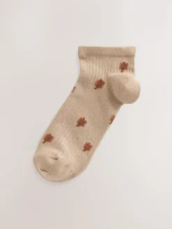 Next Autumn Animals Ditsy Trainers Socks 4 Pack
